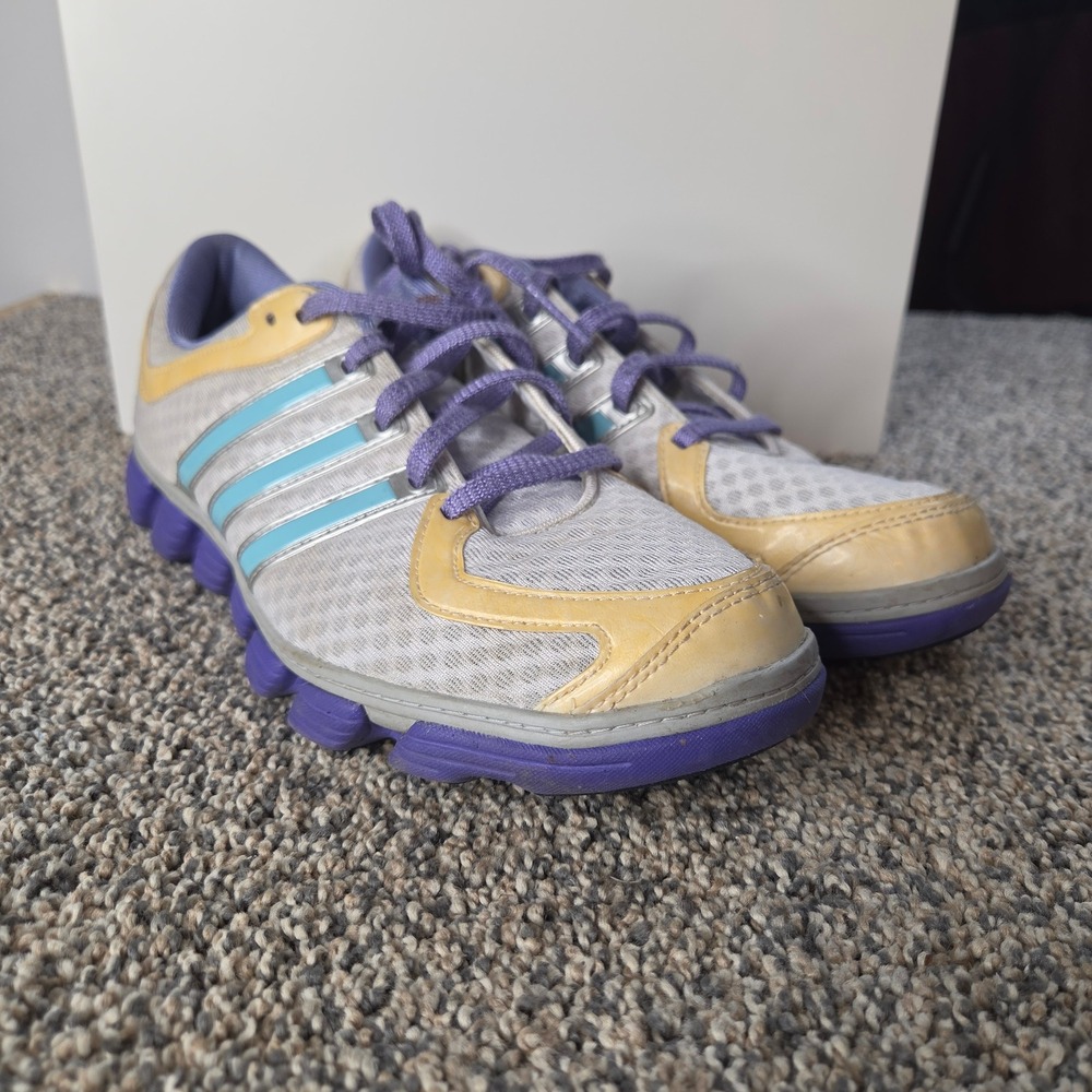Adidas Fluid Trainer Light Womens Size 9 Grey Yellow Teal Purple G41150 Training